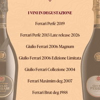 Degustazione Verticale Ferrari 28 Maggio 2026 - Carta dei Vini
