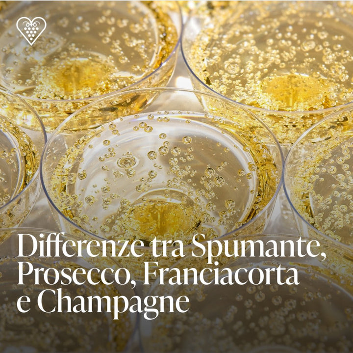 Differenze tra Spumante, Prosecco, Franciacorta e Champagne - Carta dei Vini