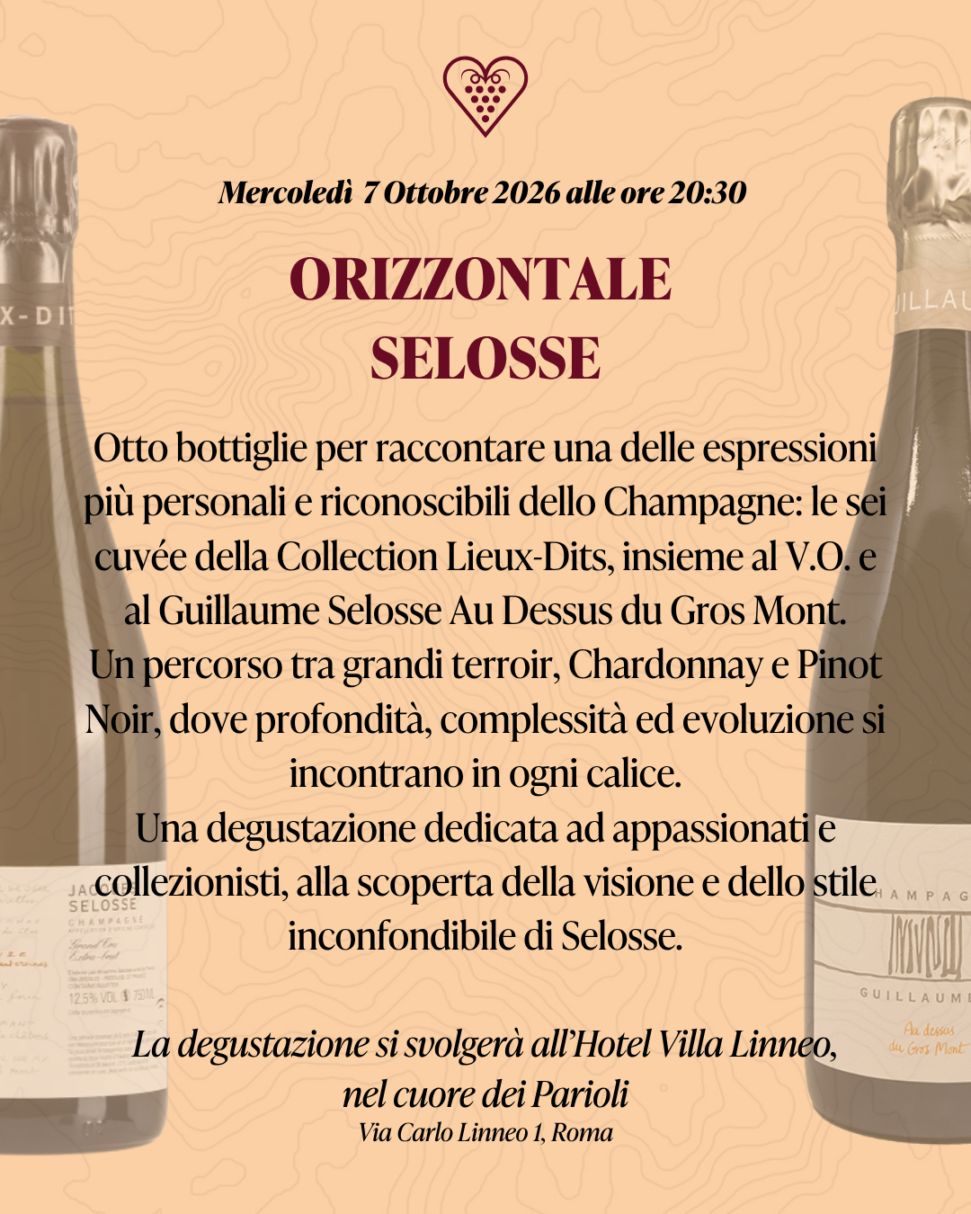 Degustazione Selosse 7 Ottobre 2026