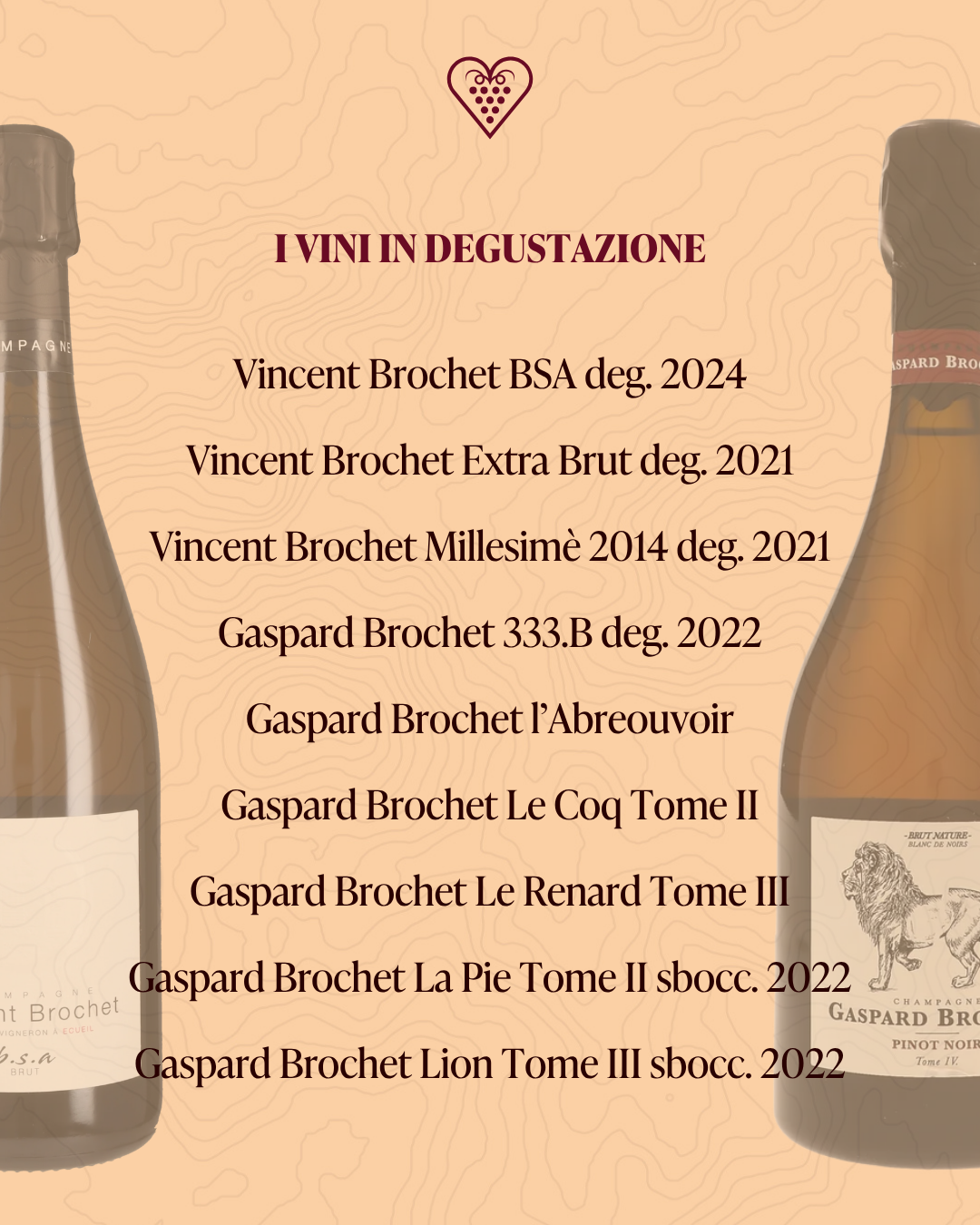 Degustazione Vincent e Gaspard Brochet 27 Ottobre 2026