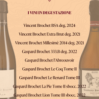 Degustazione Vincent e Gaspard Brochet 27 Ottobre 2026