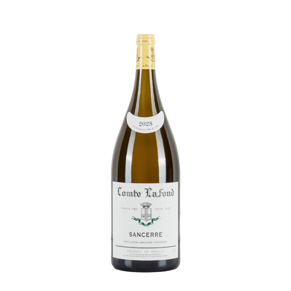 Bottiglia di vino bianco Baron De Ladoucette Sancerre 2025 Magnum da 1,5L in formato grande.