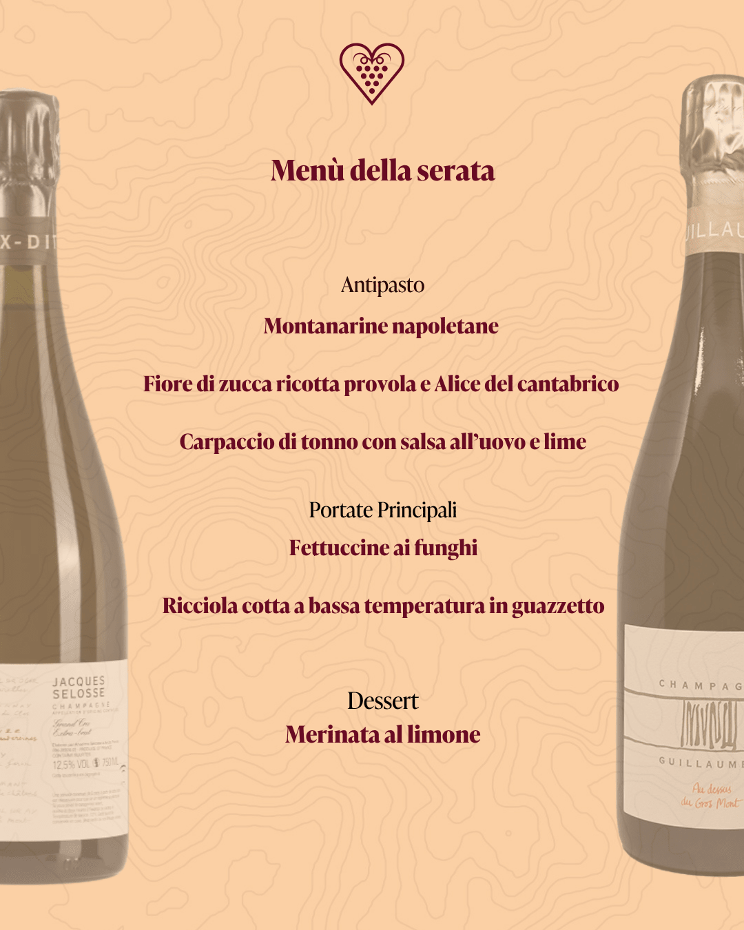 Degustazione Selosse 7 Ottobre 2026 - Carta dei Vini