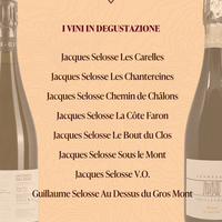 Degustazione Selosse 7 Ottobre 2026 - Carta dei Vini