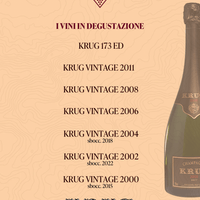 Degustazione Verticale Krug Hotel Villa Linneo 4 Dicembre 2025 - Carta dei Vini