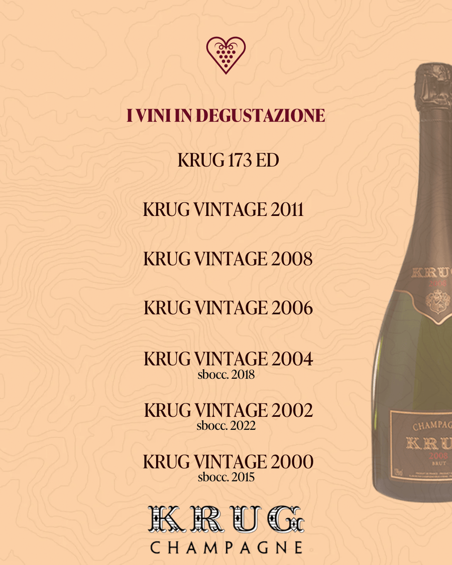 Degustazione Verticale Krug Hotel Villa Linneo 4 Dicembre 2025 - Carta dei Vini