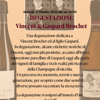 Degustazione Vincent e Gaspard Brochet 27 Ottobre 2026 - Carta dei Vini