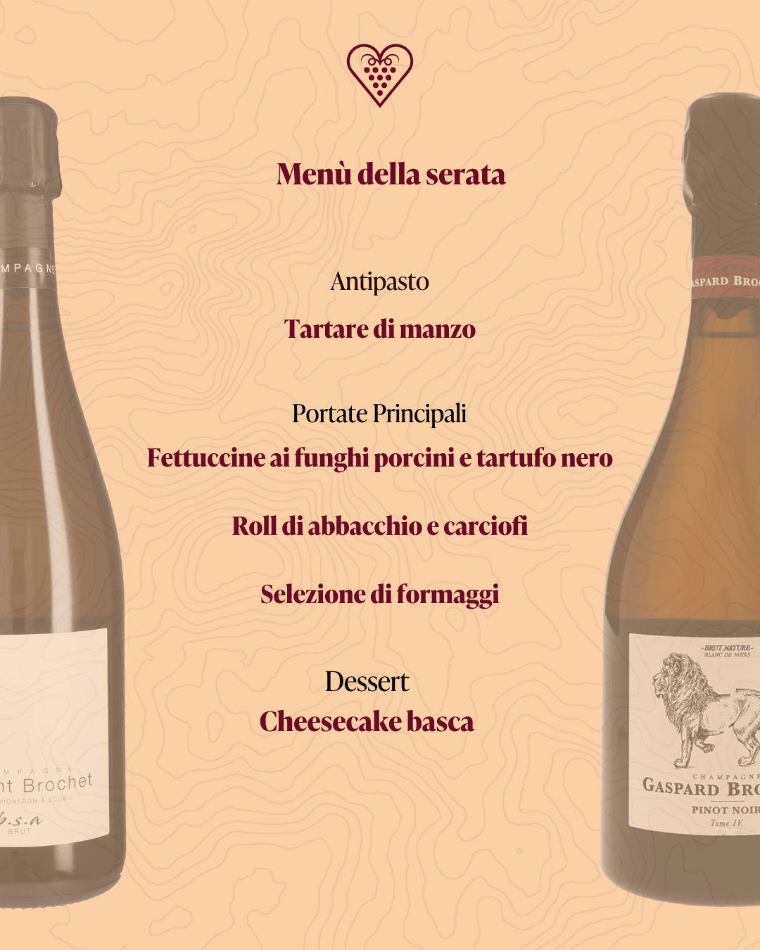 Degustazione Vincent e Gaspard Brochet 27 Ottobre 2026 - Carta dei Vini