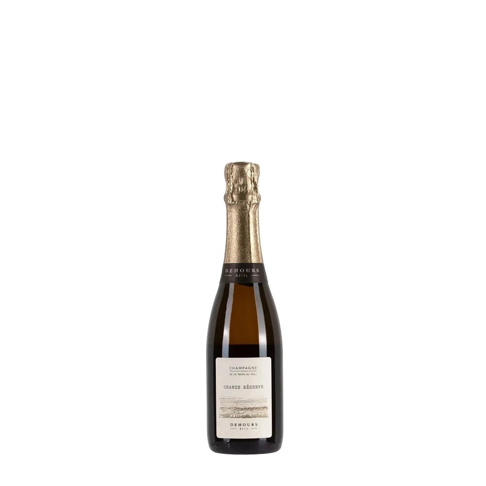Bottiglia di Champagne Dehours Grande Réserve Mezzina da 0.375L, bollicine francesi della Vallée de la Marne.