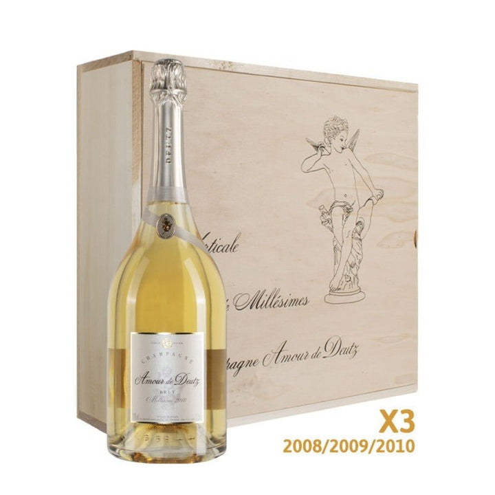 Deutz Amour De Deutz Verticale Millésimé 2008 - 2009 - 2010 1.5l Magnum In Cassa Legno - Carta dei Vini