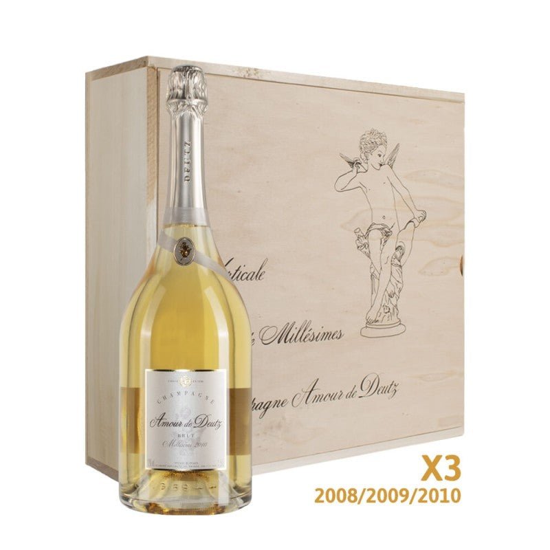 Deutz Amour De Deutz Verticale Millésimé 2008 - 2009 - 2010 1.5l Magnum In Cassa Legno - Carta dei Vini
