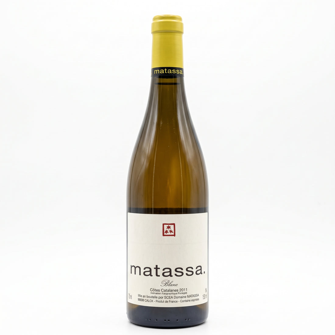 Bottiglia di vino bianco Domaine Matassa Blanc 2020 del produttore Matassa, Roussillon