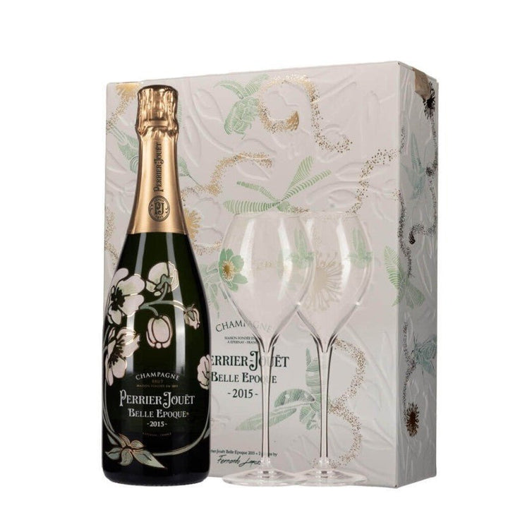 Perrier - jouët Belle Epoque 2015 Con 2 Bicchieri - Carta dei Vini