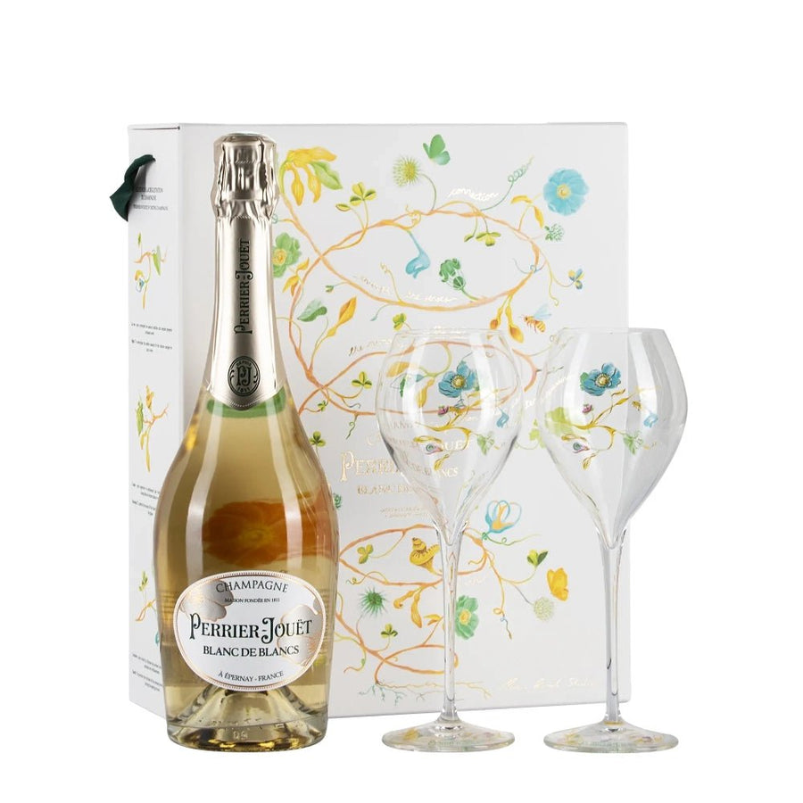 Perrier - jouët Blanc De Blancs Con 2 Bicchieri - Carta dei Vini