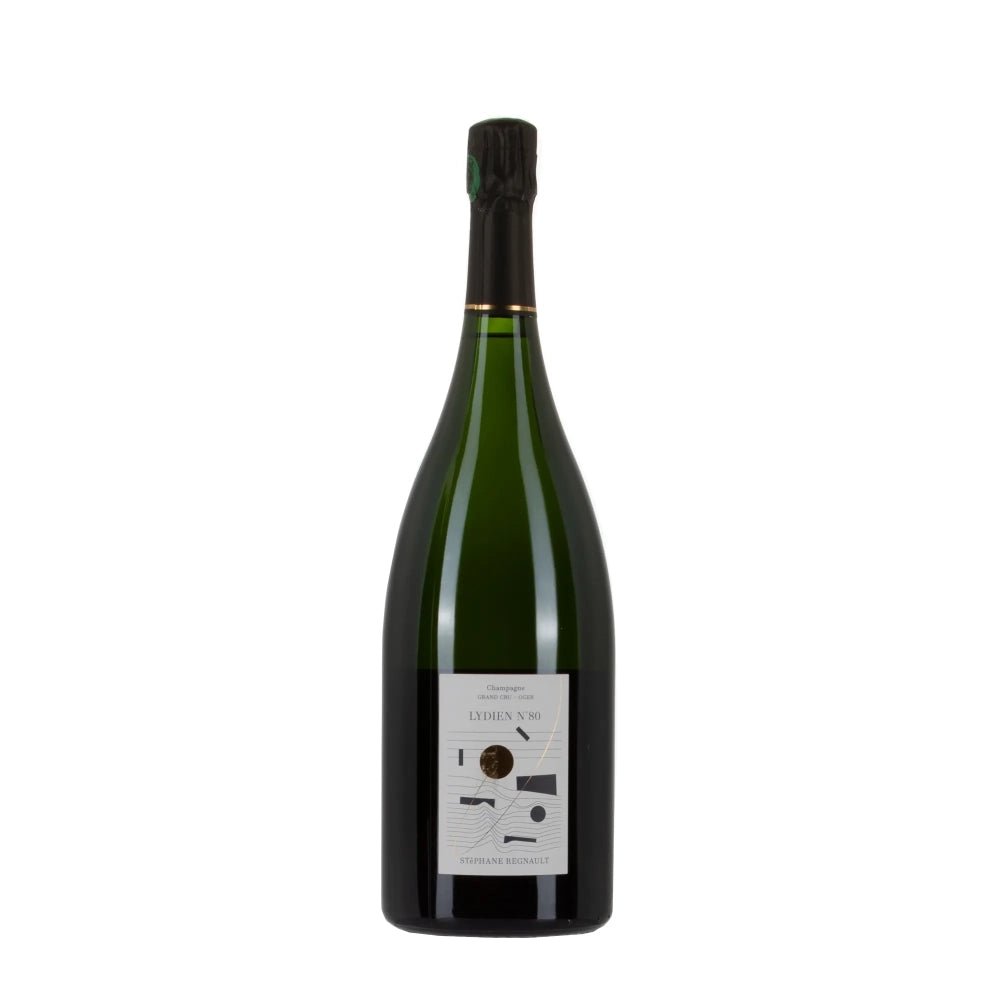 Bottiglia di champagne Stéphane Regnault Lydien N°80 Magnum da 1.5L, cuvée 100% Chardonnay.